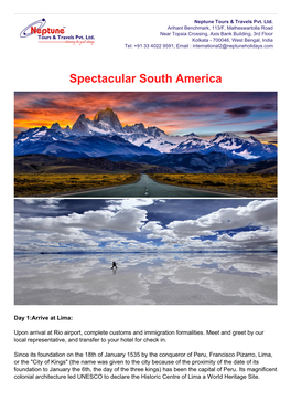 Spectacular South America