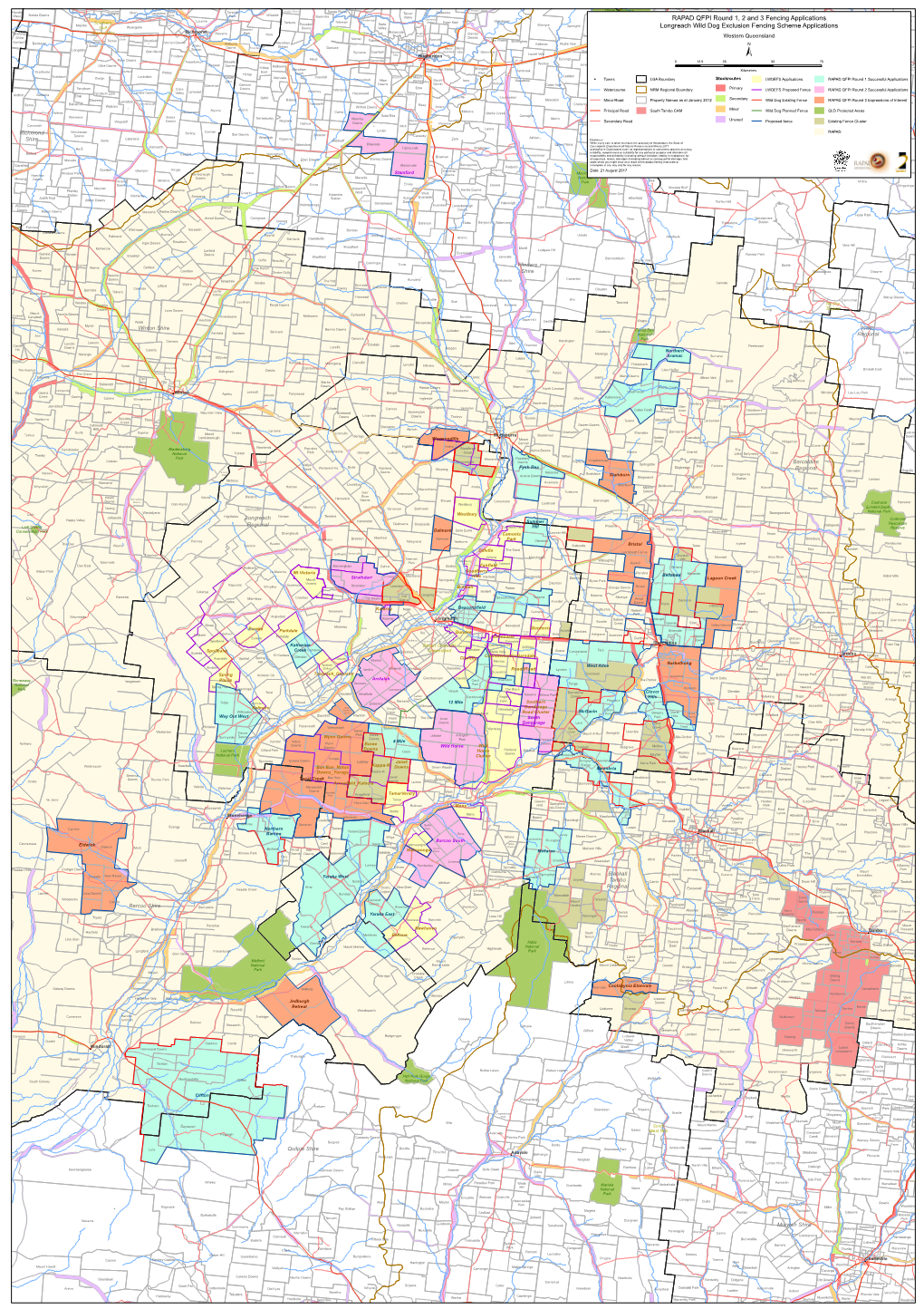 RAPAD QFPI Round 1, 2 and 3 Fencing Applications Longreach Wild Dog Exclusion Fencing Scheme Applications