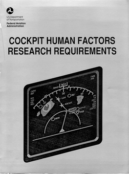 Cockpit Human Factors Research Requirements