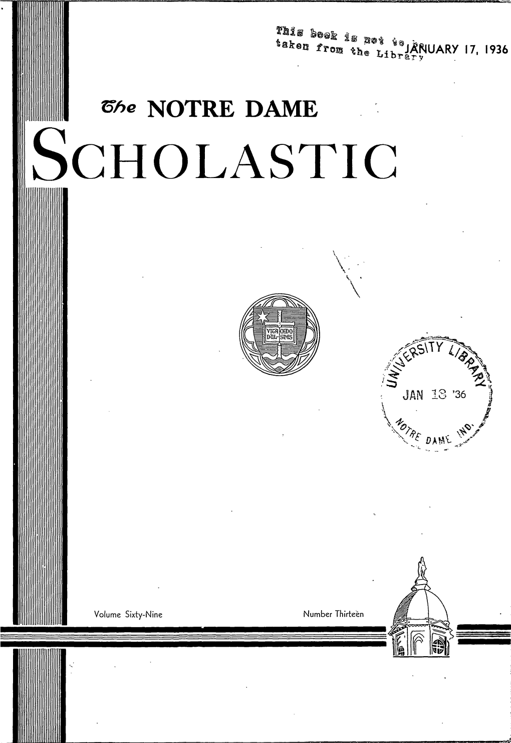 Notre Dame Scholastic, Vol. 69, No. 13