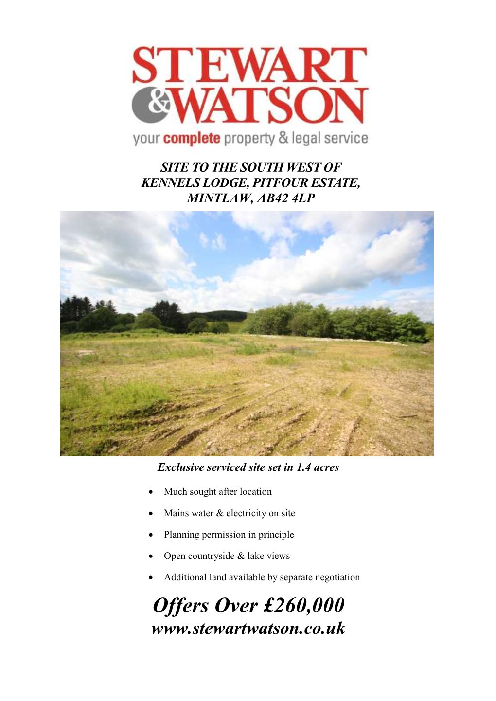 Site SW of Kennels Lodge, Pitfour, Mintlaw