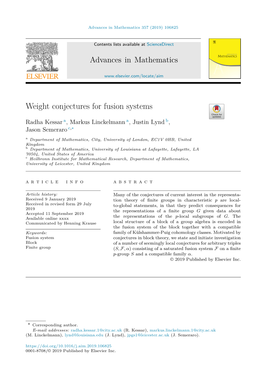 Weight Conjectures for Fusion Systems