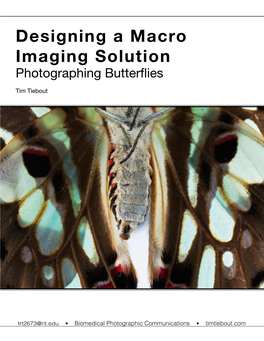 Designing a Macro Imaging Solution. Photographing Butterflies