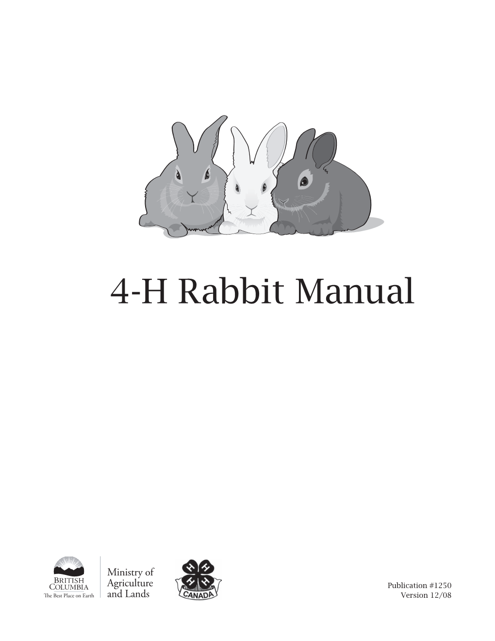 4-H Rabbit Manual