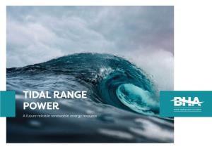 TIDAL RANGE POWER a Future Reliable Renewable Energy Resource Introduction