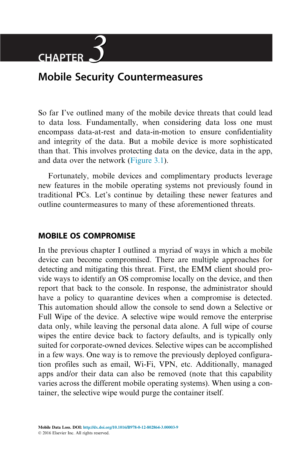 CHAPTER 3 Mobile Security Countermeasures