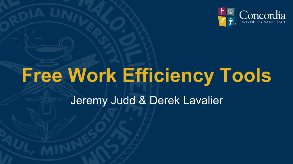 Free Work Efficiency Tools Jeremy Judd & Derek Lavalier Windirstat