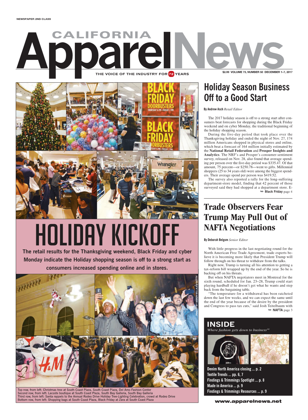 California Apparel News December 1–7, 2017 Apparelnews.Net