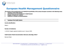 Health and Hospital Management System in Belgium