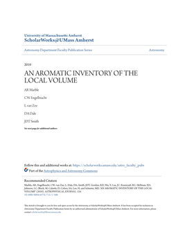 AN AROMATIC INVENTORY of the LOCAL VOLUME AR Marble