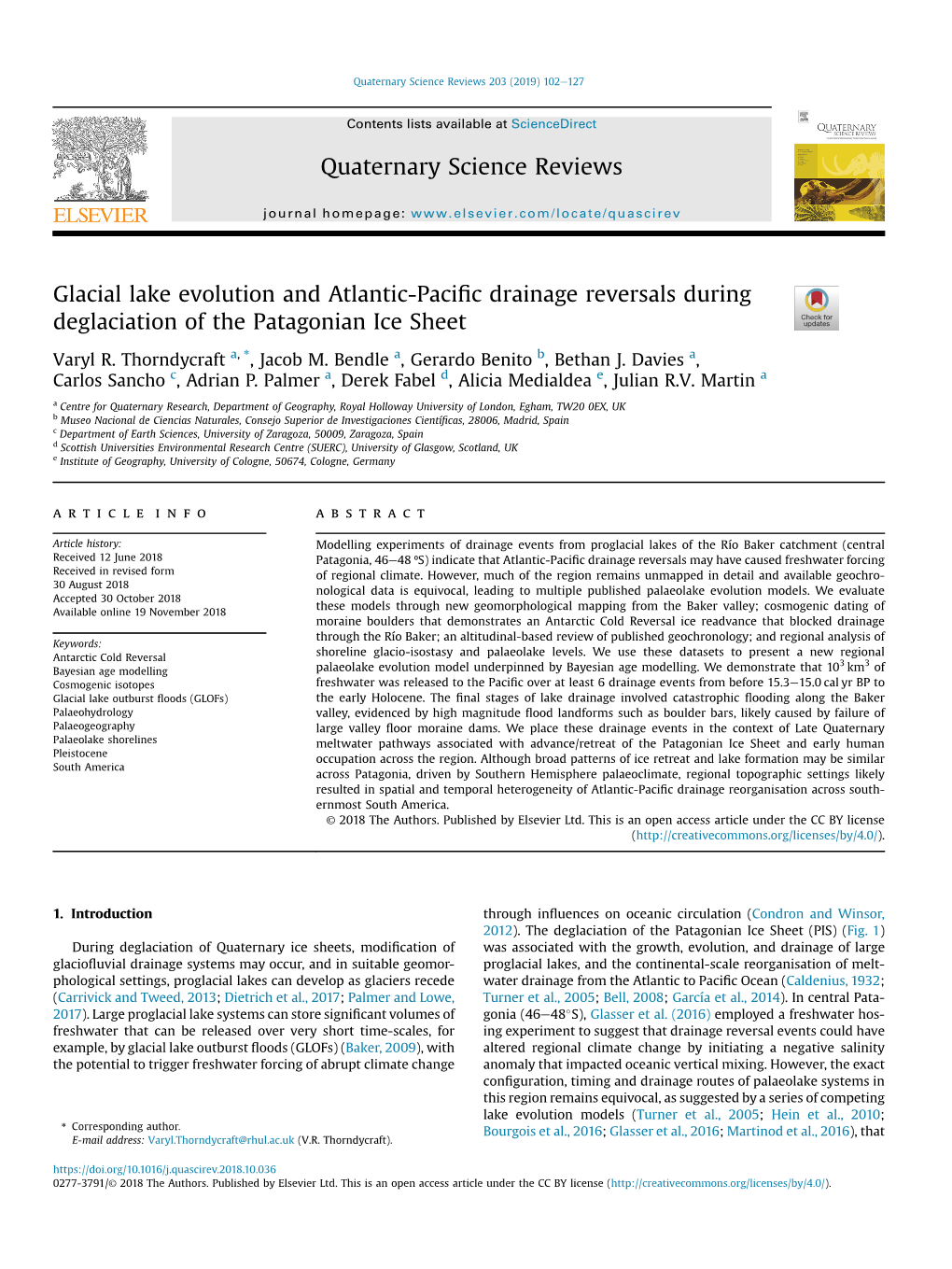 Glacial Lake Evolution and Atlantic-Pacific Drainage Reversals