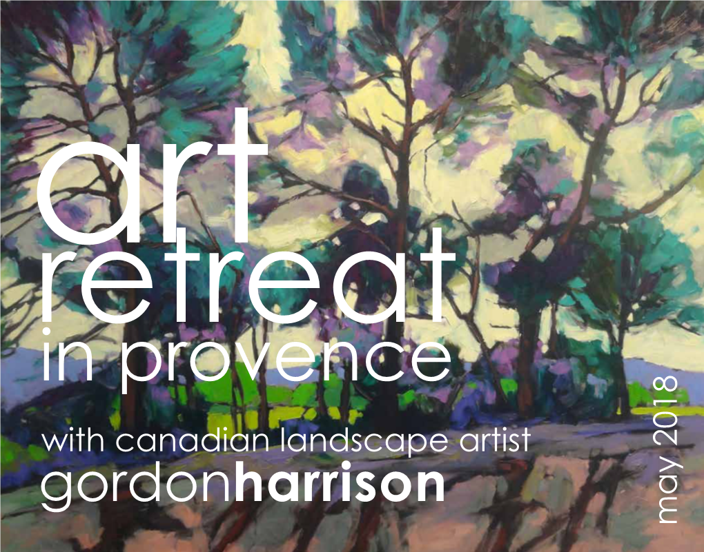 Provence with Canadian Landscape Artist Harrison