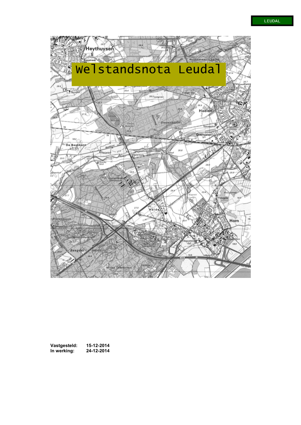 Welstandsnota Gemeente Leudal