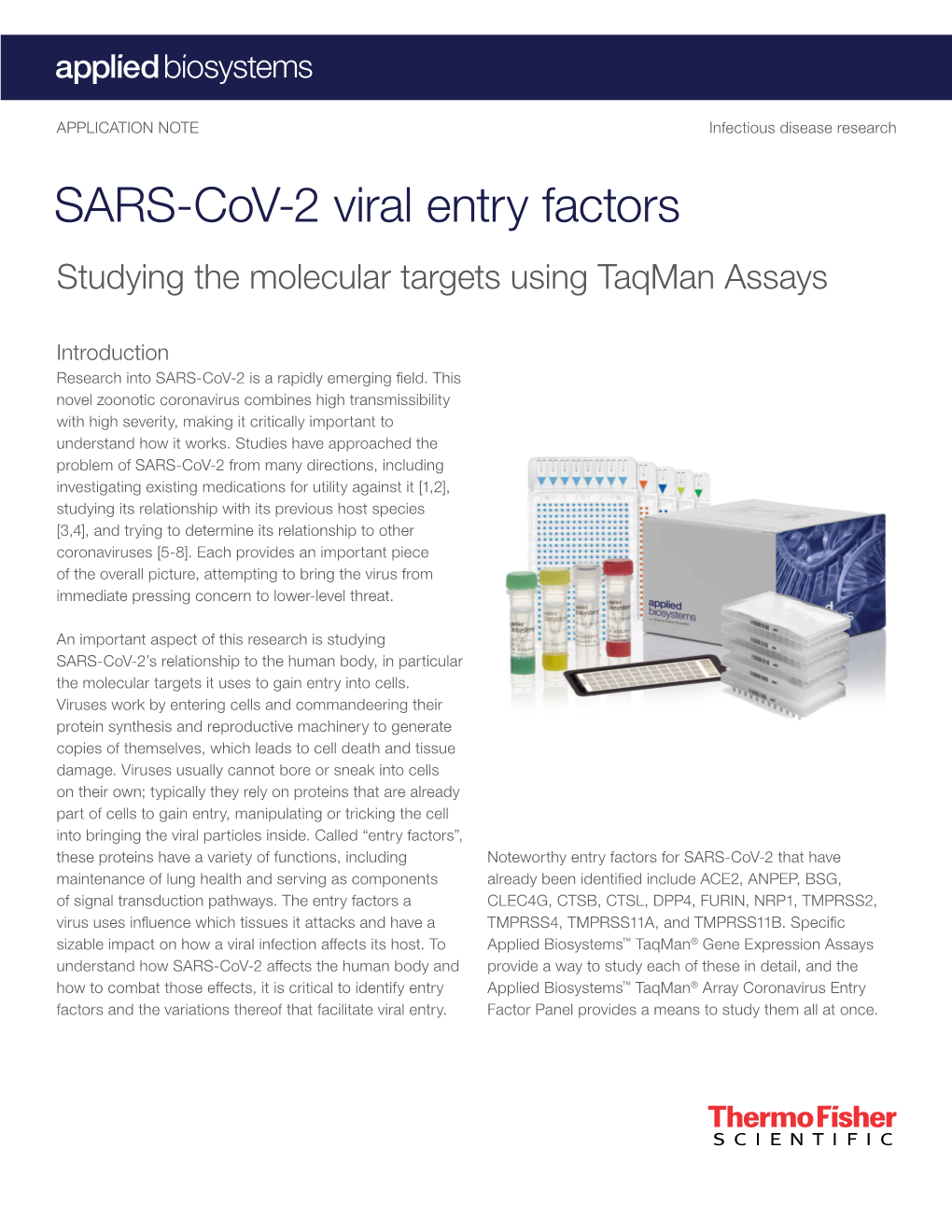 SARS-Cov-2 Viral Entry Factors Studying the Molecular Targets Using Taqman Assays