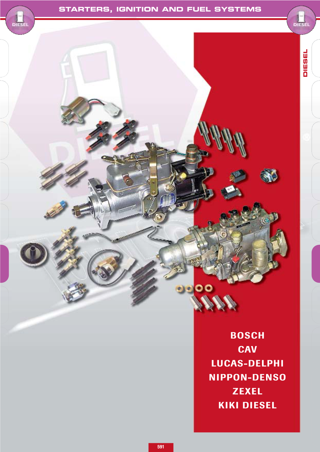 Bosch Cav Lucas-Delphi Nippon-Denso Zexel Kiki Diesel