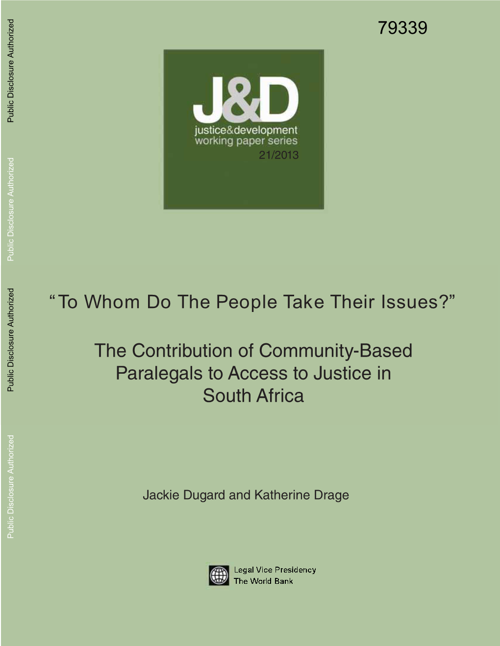 3.1. Paralegals in Lawyer-Support Roles: Litigating Ngos and Legal Aid South Africa (LASA)