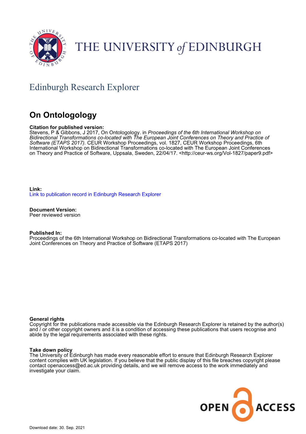 Edinburgh Research Explorer