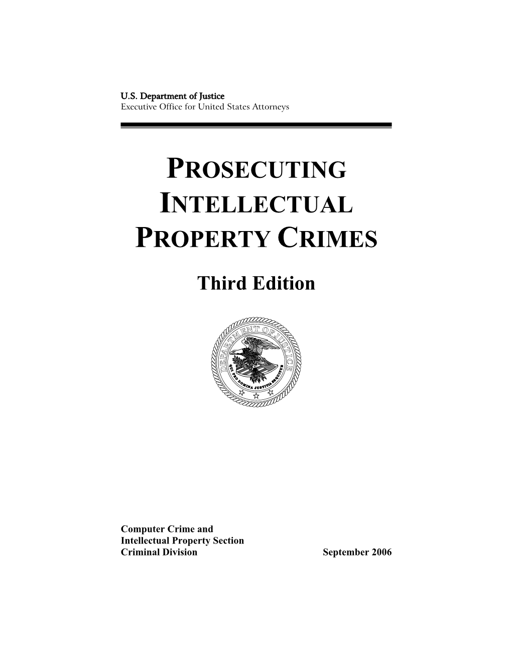 Prosecuting Intellectual Property Crimes