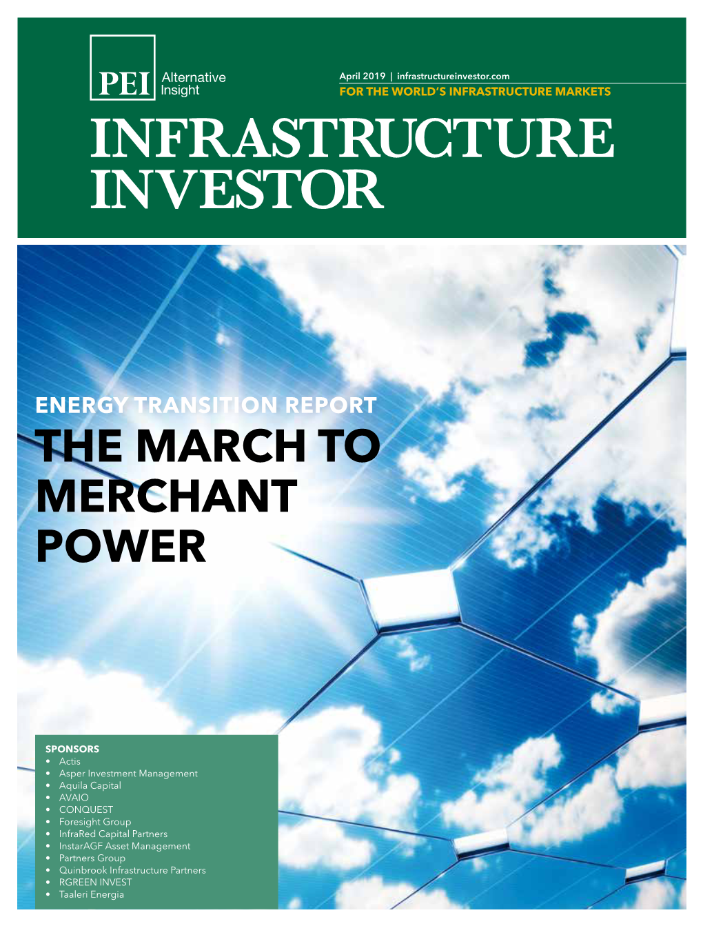 Infrastructureinvestor.Com for the WORLD’S INFRASTRUCTURE MARKETS