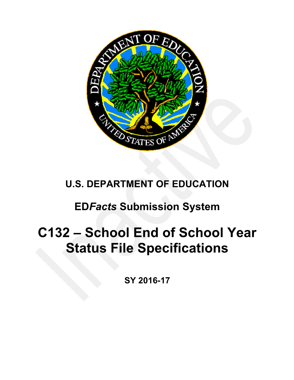 School End of School Year Status File Specifications (Msword)