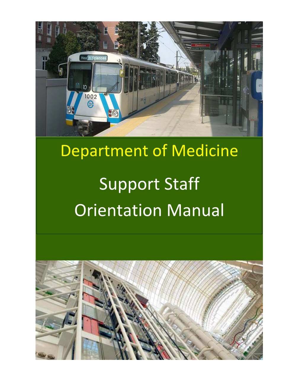 Support Staff Orientation Manual