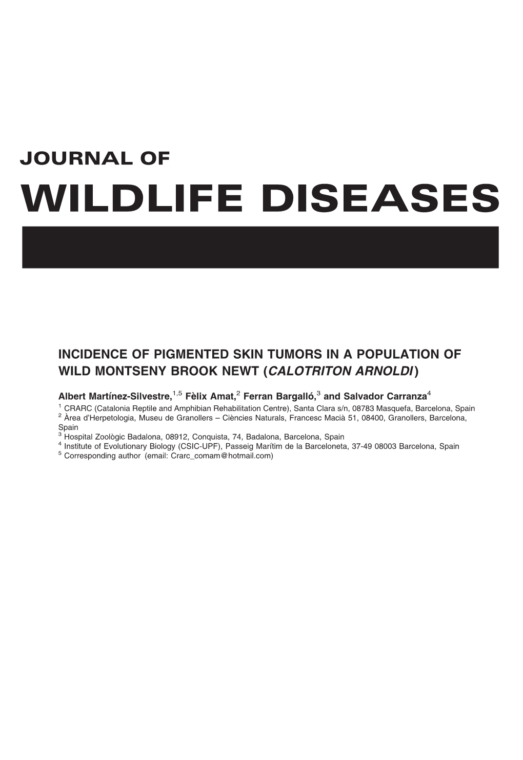 Wildlife Diseases