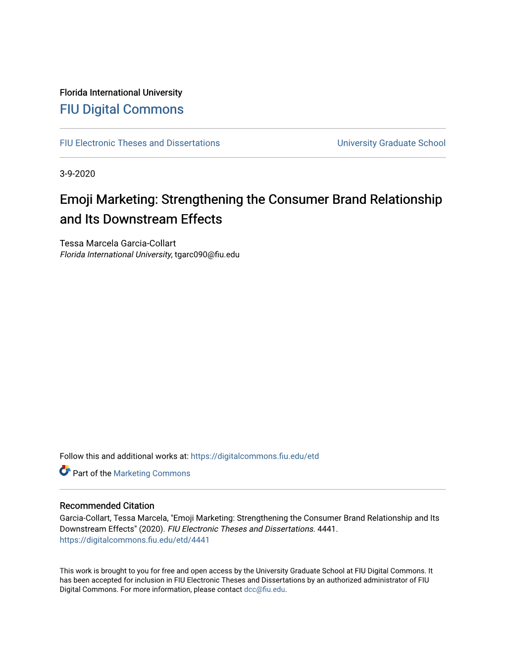 Emoji Marketing: Strengthening the Consumer Brand Relationship and Its Downstream Effects