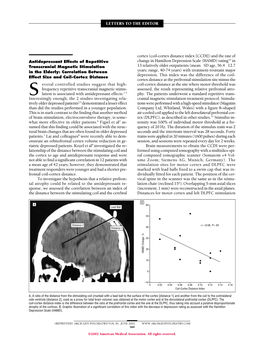 Frequency Repetitive Transcranial Magnetic Stimu