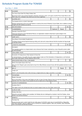 Program Guide Report