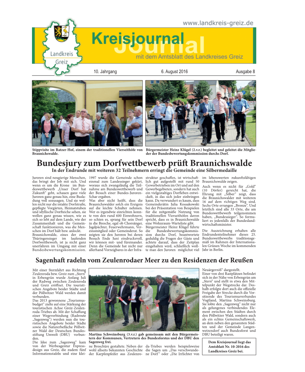 Bundesjury Zum Dorfwettbewerb Prüft Braunichswalde
