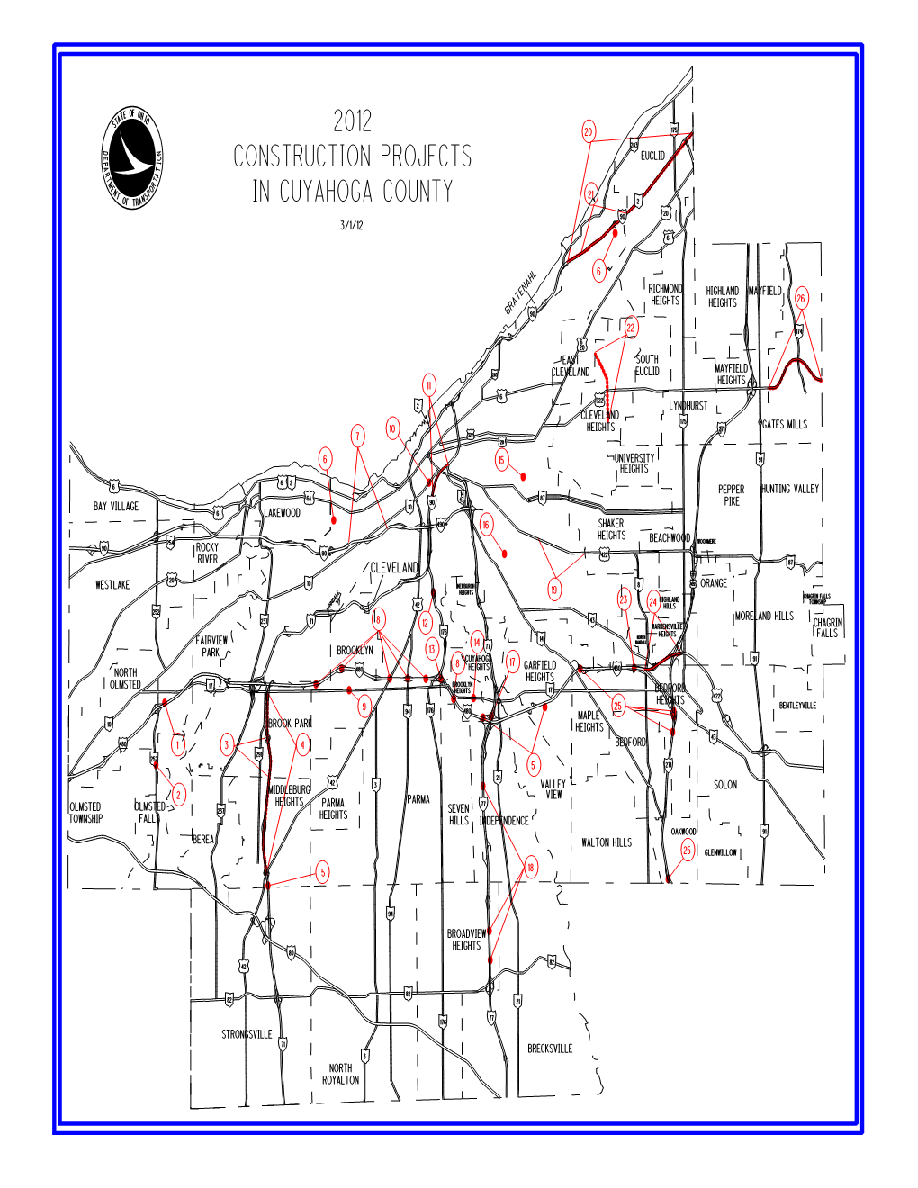 In Cuyahoga County Construction Projects 2012