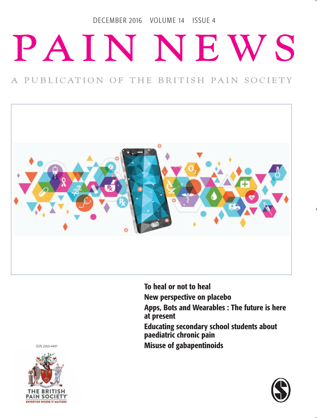 A Publication of the British Pain Society
