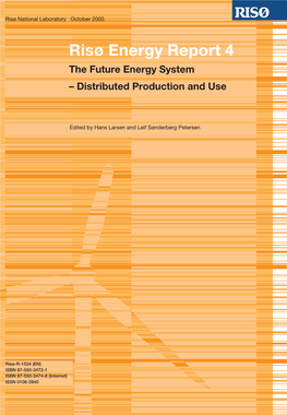 The Future Energy System – Distributed Production and Use