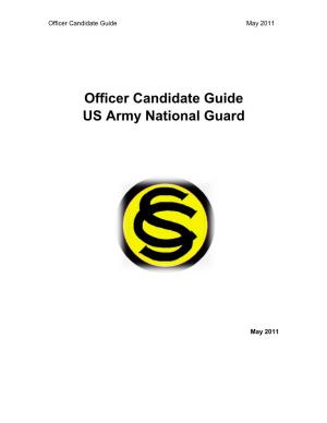 Officer Candidate Guide US Army National Guard