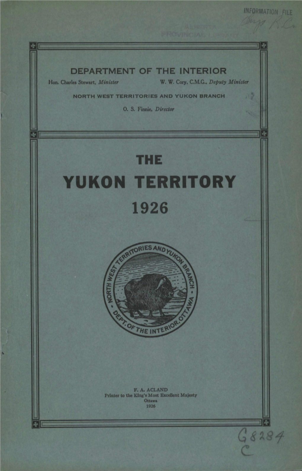 The Yukon Territory CONTENTS