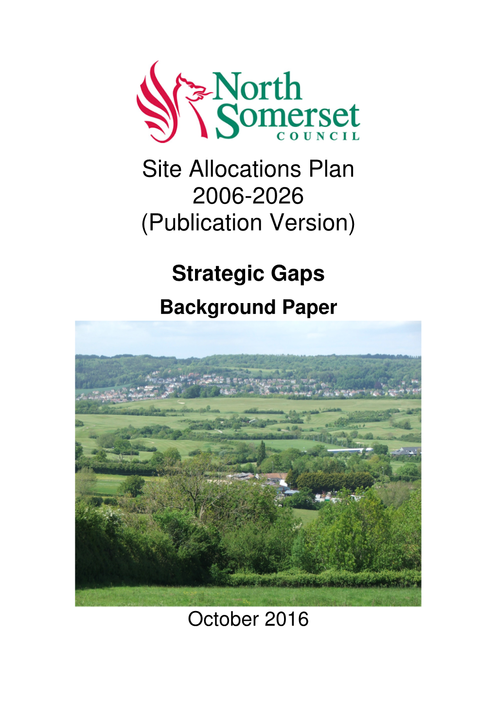 Site Allocations Plan 2006-2026 (Publication Version)