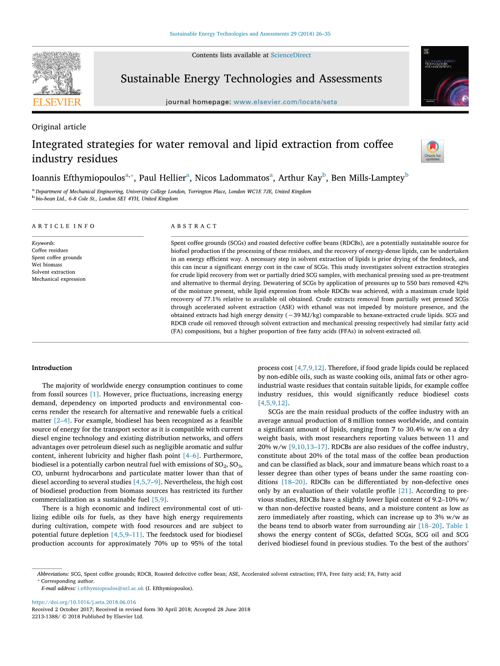 Integrated Strategies for Water Removal and Lipid