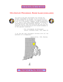 Providence, Rhode Island (Concluded)
