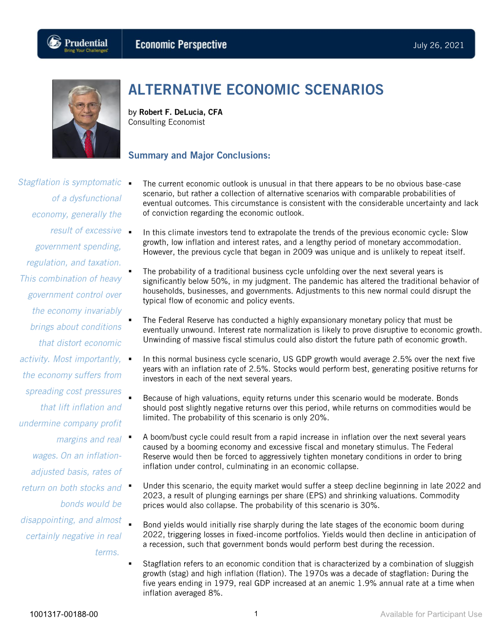 Alternative Economic Scenarios