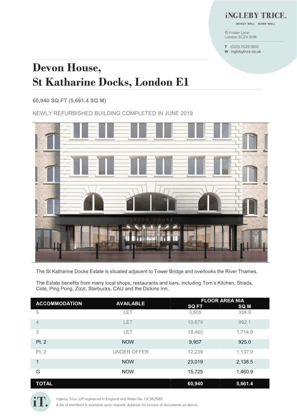 Devon House, St Katharine Docks, London E1