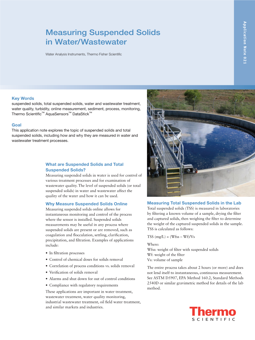 Measuring Suspended Solids in Water/Wastewater