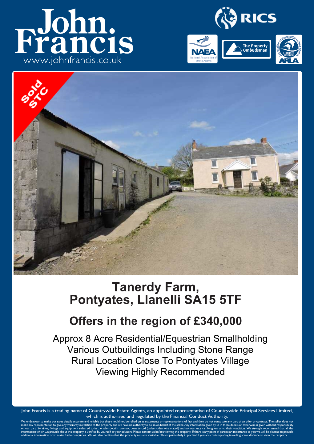 Tanerdy Farm, Pontyates, Llanelli SA15