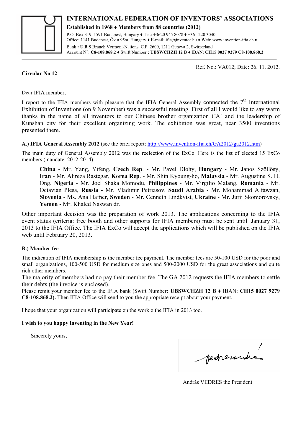 Circular No 12