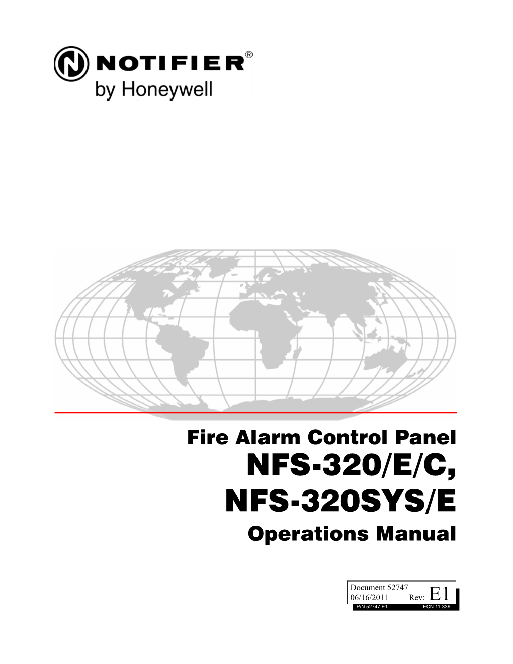 NFS-320/E/C, NFS-320SYS/E Operations Manual