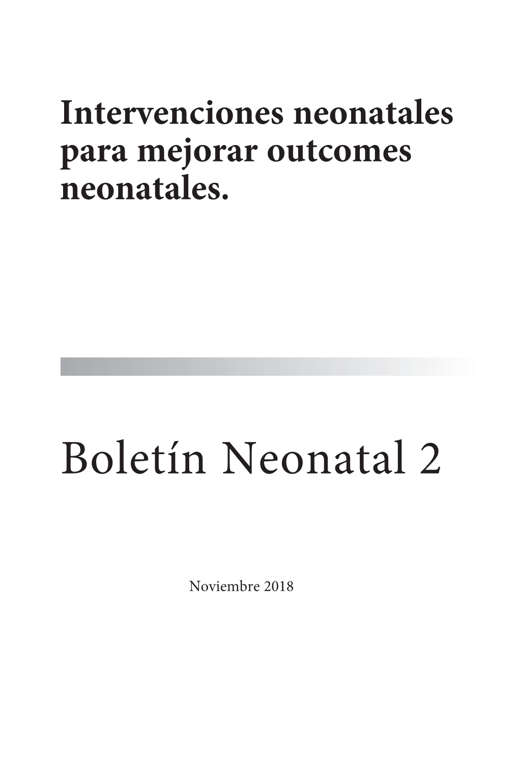 Boletín Neonatal 2