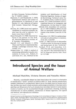 Introduced Species and the Issue of Animal Welfare.Pdf