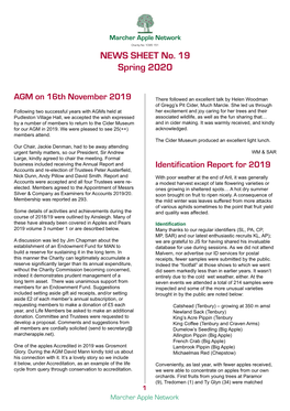 Download the MAN Spring 2020 News Sheet