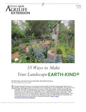 E 10 Ways to Make Your Landscape EARTH-KIND®