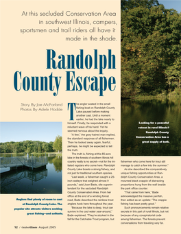 Randolph County Conservation Area Would Seem a Million Miles from Nowhere at Times