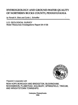 Hydrogeology and Ground-Water Quality of Northern Bucks County, Pennsylvania